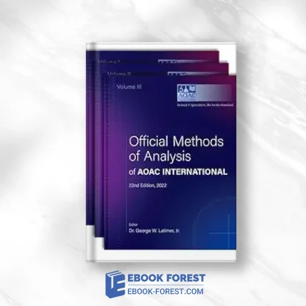 Official Methods Of Analysis Of AOAC INTERNATIONAL: 3-Volume Set (The Official Methods Of Analysis Of Aoac International) .2023 Original PDF From Publisher